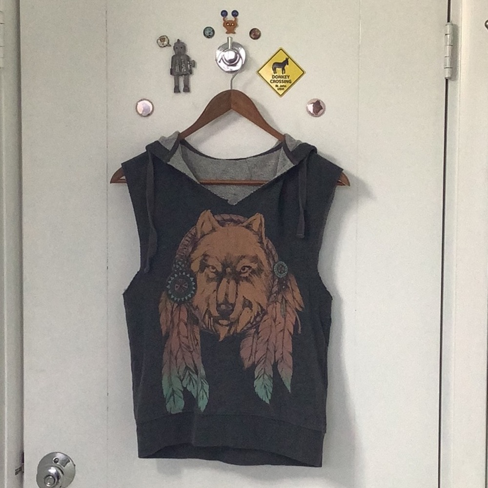 Pacsun Sleeveless Hoodie.